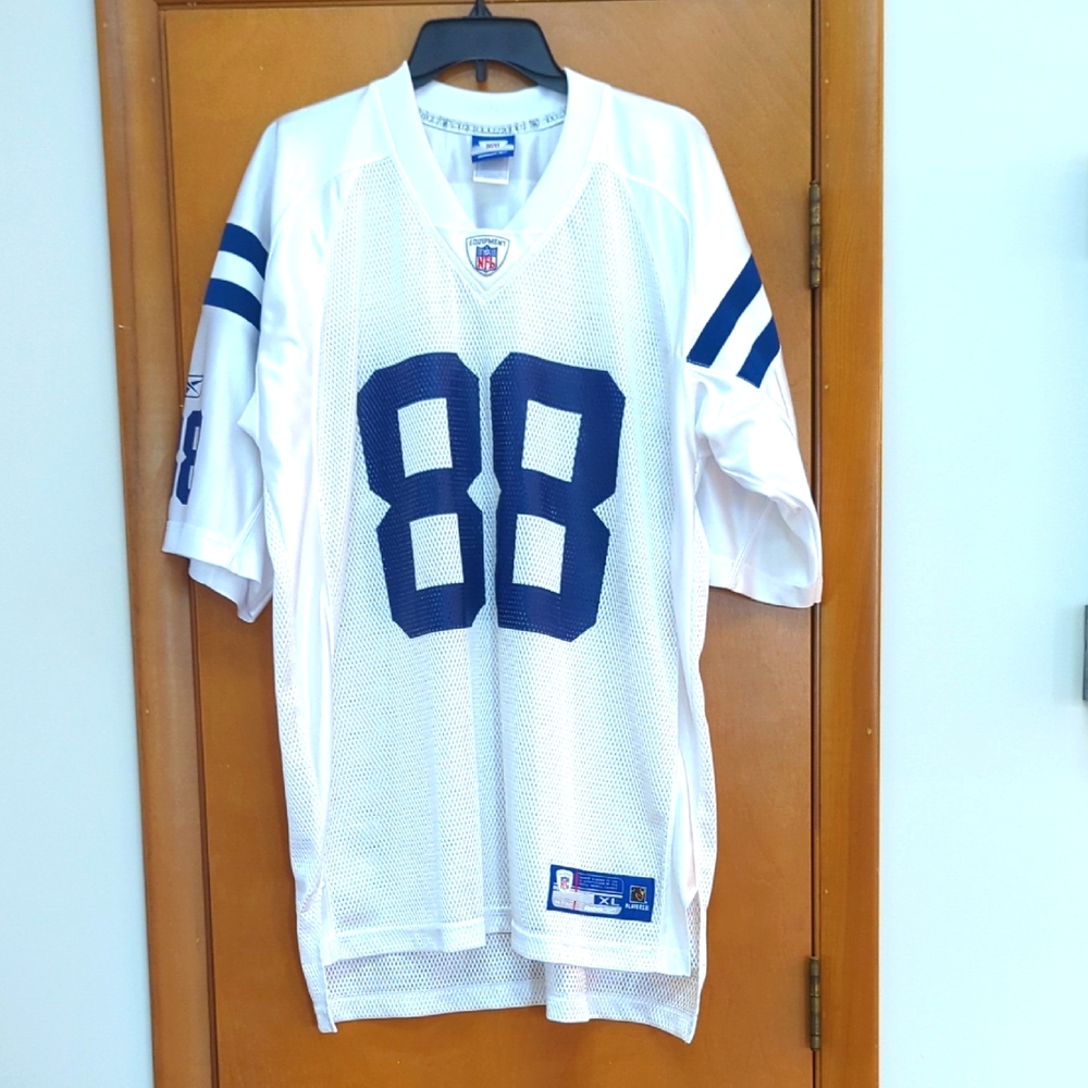 NFL Harrison White Mesh Jersey with Blue and White Logo